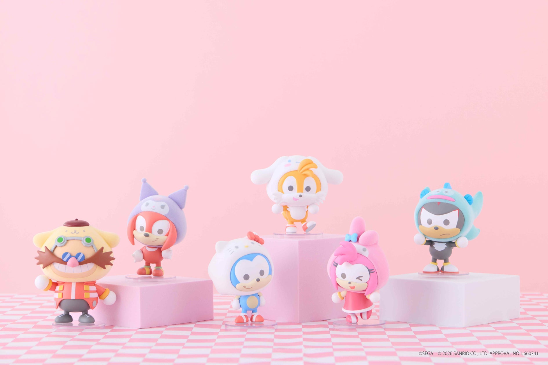SONIC & FRIENDSとサンリオキャラクターズのコラボ企画ビジュアル